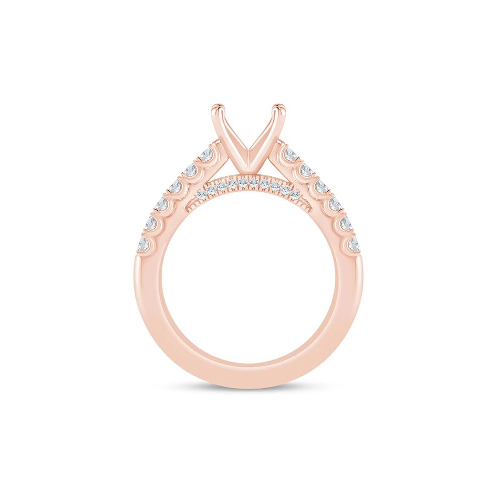 Lab Grown Diamond Semi-Mount Ring in 14K Rose Gold (1/2 ct. tw.) – Image 4 of 6