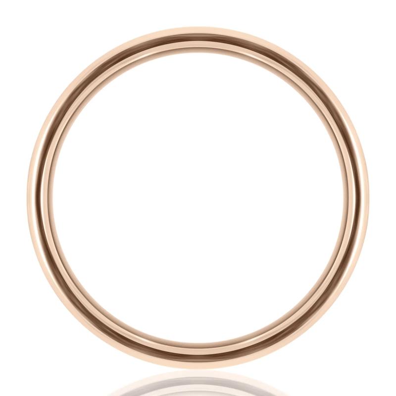 Men&rsquo;s Topography Pattern Wedding Band in Titanium &amp; 14K Gold, 7.5MM – Image 2 of 3