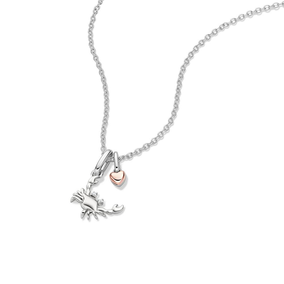 Lab Grown Diamond Accent Crab Pendant in Sterling Silver &amp; 10K Rose Gold – Image 4 of 5