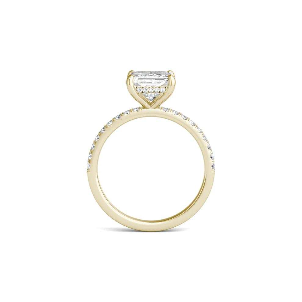 Princess-Cut Moissanite Ring in 14K Yellow Gold (1 3/4 ct. dew) – Image 2 of 6