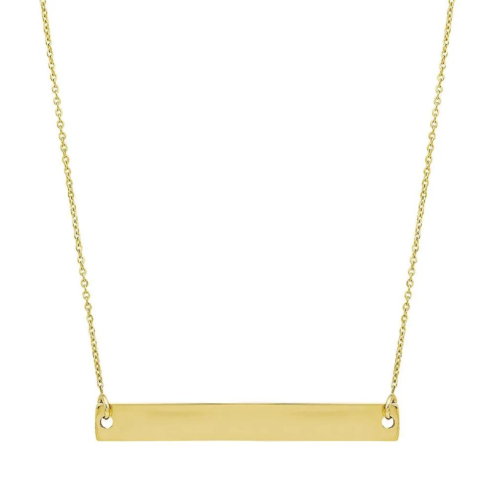 Bar Necklace in 14K Yellow Gold – Image 1 of 4