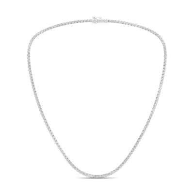 Lab Grown Diamond Tennis Necklace in 14K White Gold (7 ct. tw.)