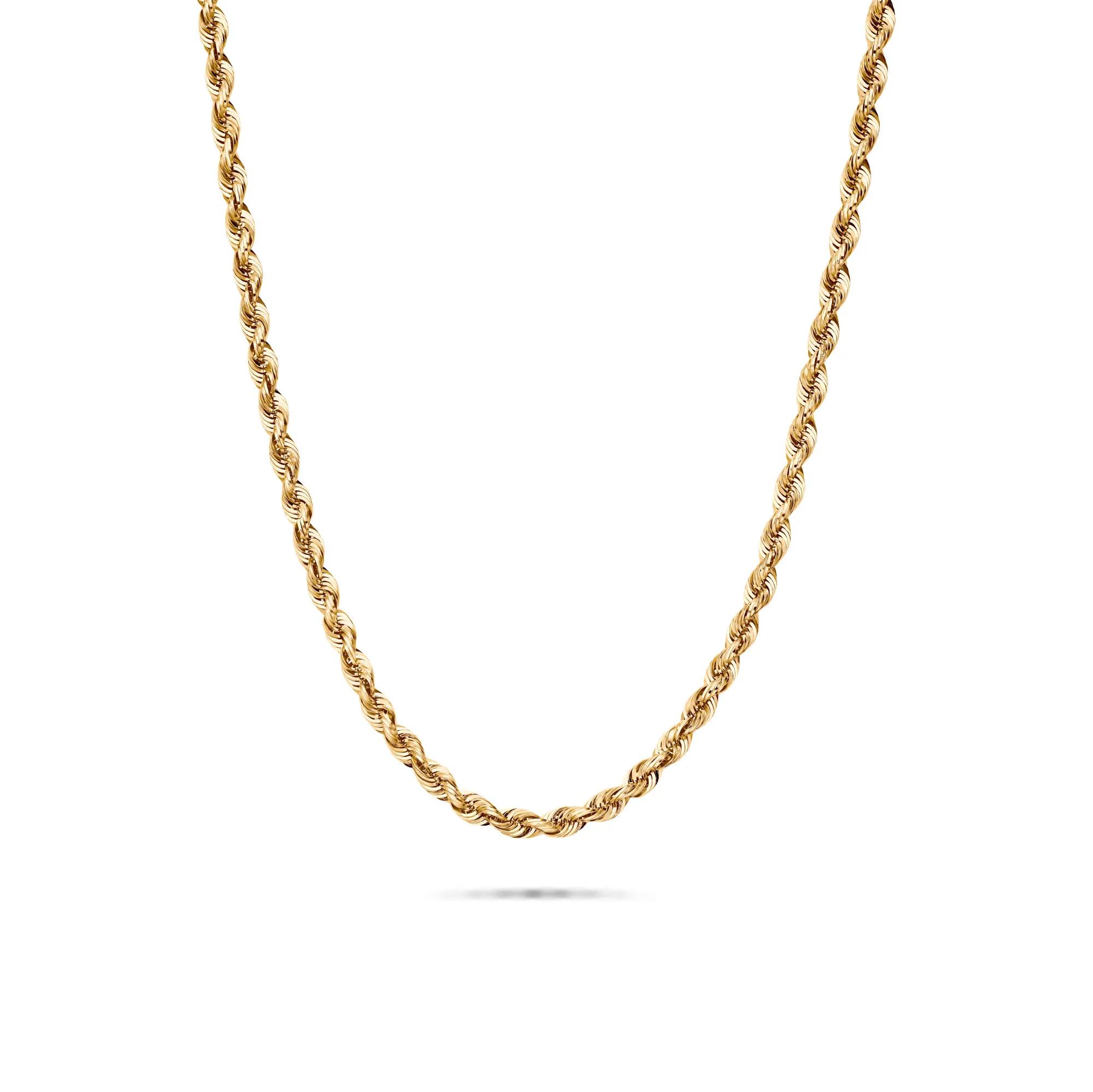 14K Gold Rope Chain: 24 Inch, 3 mm | Helzberg