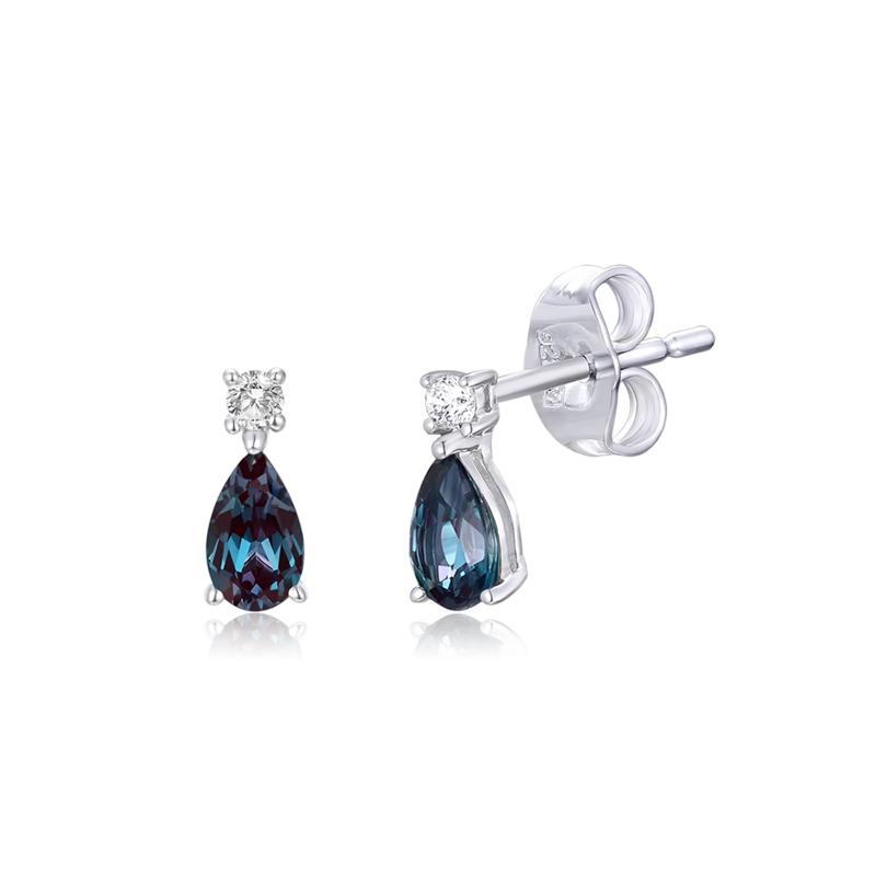 Lab-Created Alexandrite &amp; Lab-Created White Sapphire Box Set in Sterling Silver – Image 6 of 8