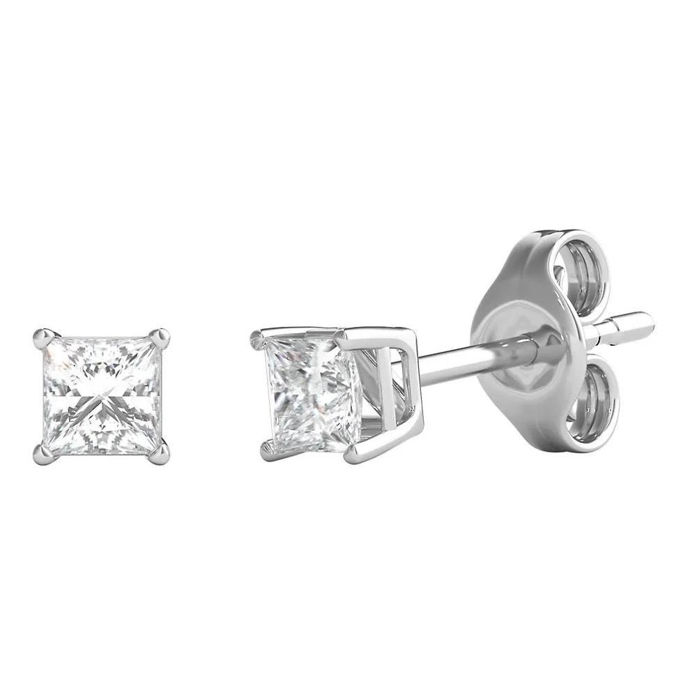 1/4 ct. tw. Diamond 4-Prong Stud Earrings in 10K White Gold – Image 1 of 6