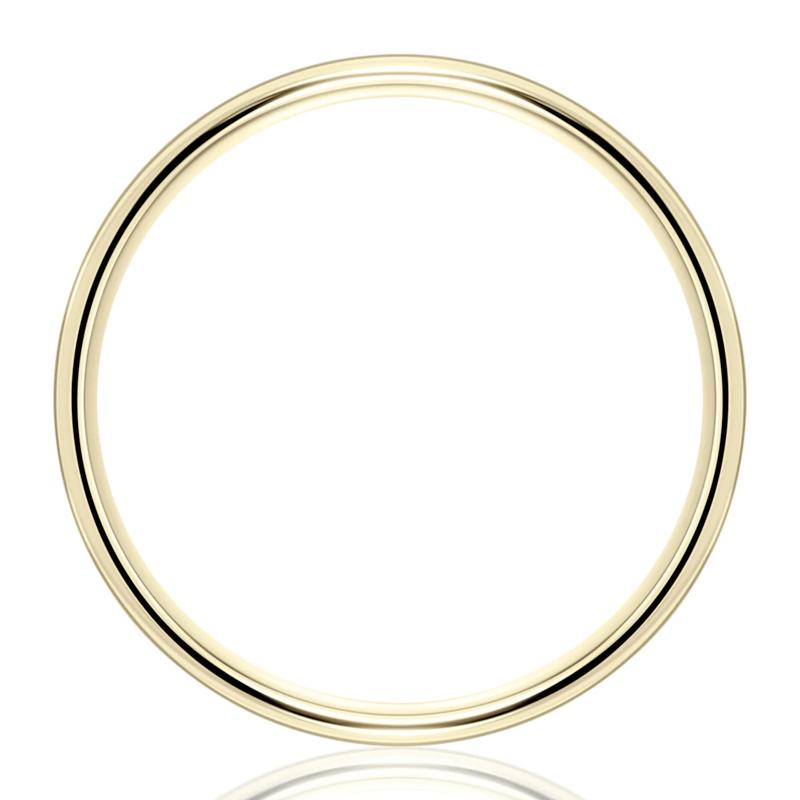 Men&#39;s Comfort Fit Band in 10K Yellow Gold, 6MM – Image 2 of 3