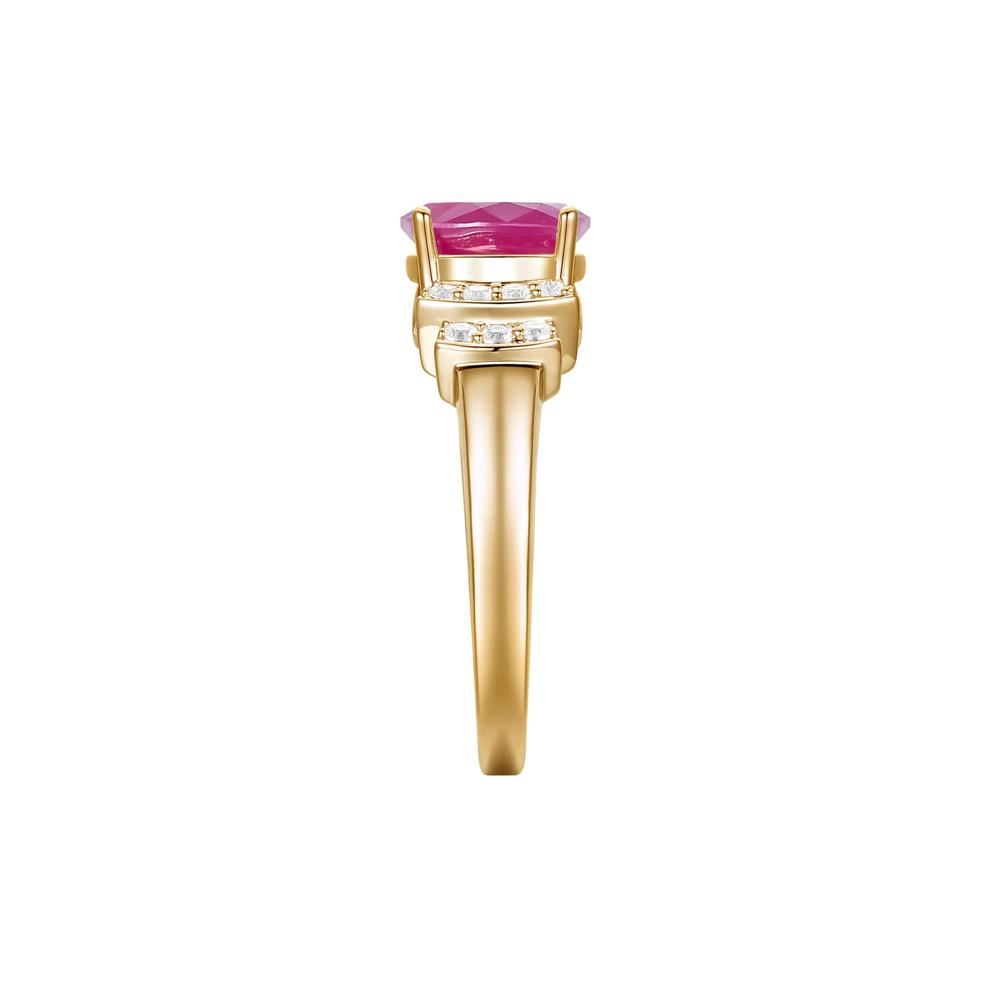 Gemstone and Diamond Ring in 14K Gold (1/5 ct. tw.) – Image 3 of 3