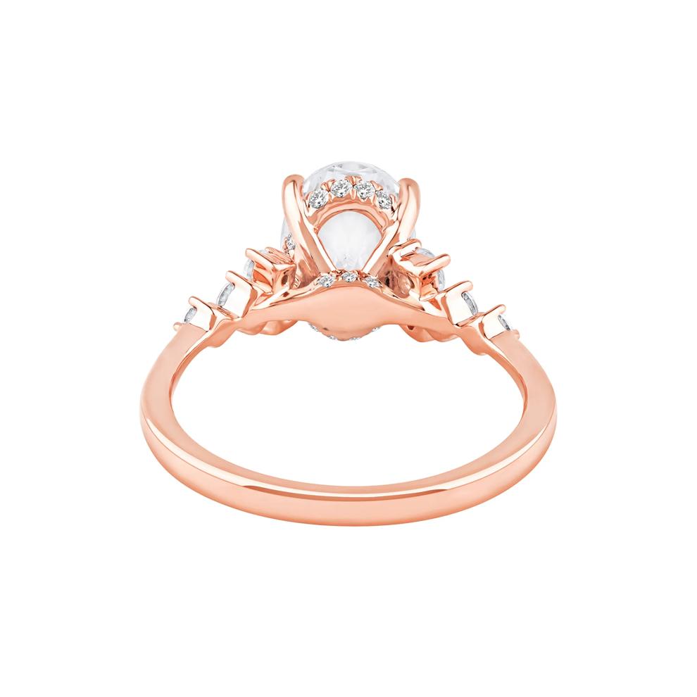 Lab Grown Diamond Oval-Shaped Engagement Ring in 14K Rose Gold (2 1/2 ct. tw.) – Image 4 of 5