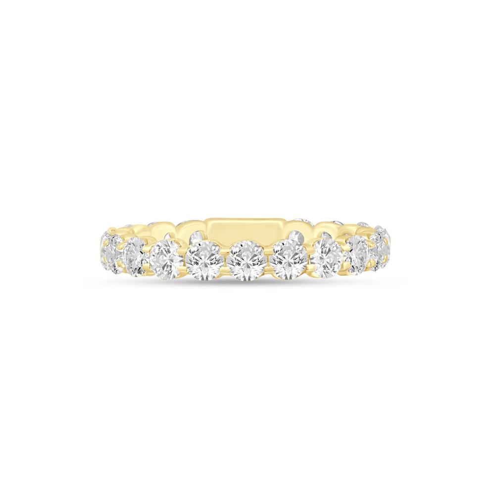 Round-Cut Sizeable Diamond Eternity Band in 14K Yellow Gold (2 ct. tw.) – Image 1 of 3