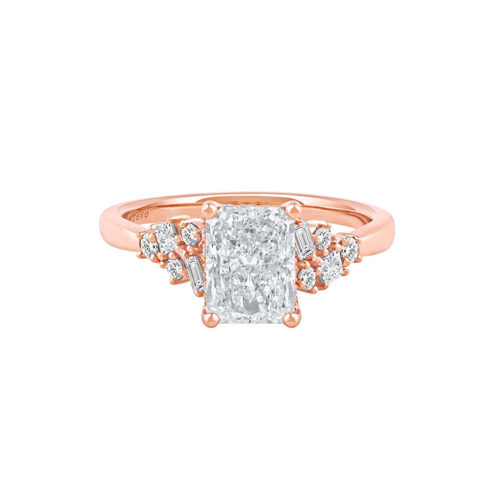 Jolie Lab Grown Diamond Radiant-Cut Engagement Ring in 14K Rose Gold (2 3/8 ct. tw.) – Image 1 of 5