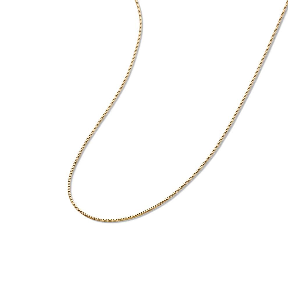 Box Chain in 14K Yellow Gold, 18" – Image 4 of 5