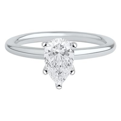 Lab Grown Diamond Pear-Shaped Solitaire Engagement Ring (3 ct.)