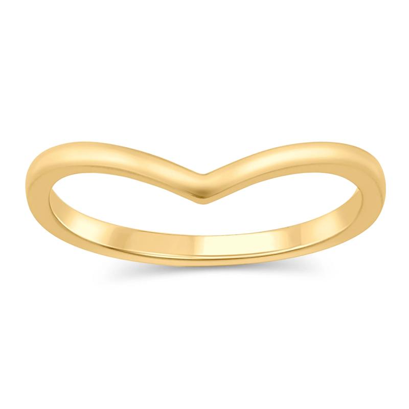 Chevron Band in 14K Yellow Gold – Image 1 of 3
