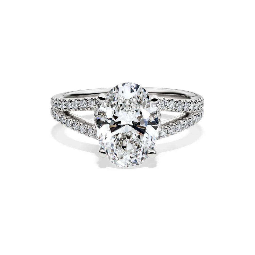 Georgia Lab Grown Diamond Engagement Ring in Platinum (3 1/2 ct. tw.) – Image 1 of 5