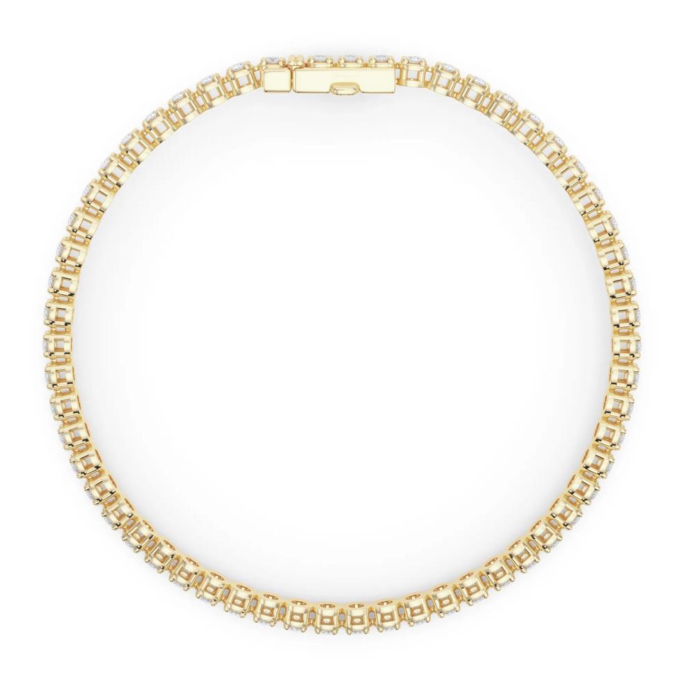 Lab Grown Diamond Tennis Bracelet in 14K Yellow Gold (3 3/8 ct. tw.) – Image 2 of 4