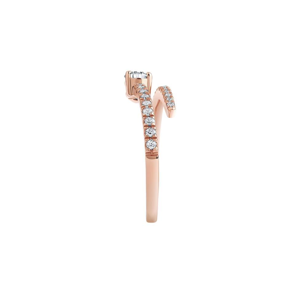 Kiki Lab Grown Diamond Wrap Wedding Band in 14K Rose Gold (5/8 ct. tw.)  – Image 3 of 4
