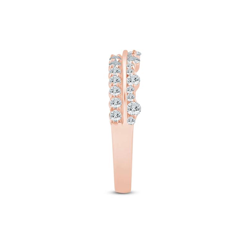 Lab Grown Diamond Multi-Row Anniversary Band in 14K Rose Gold &#40;5/8 ct. tw.&#41; – Image 3 of 3