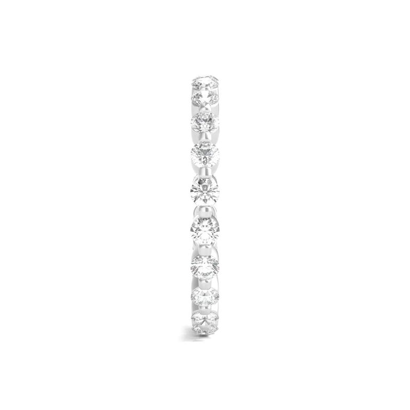 Round-Cut Diamond Shared Prong Eternity Band in 14k White Gold (1 ct. tw.) – Image 3 of 3