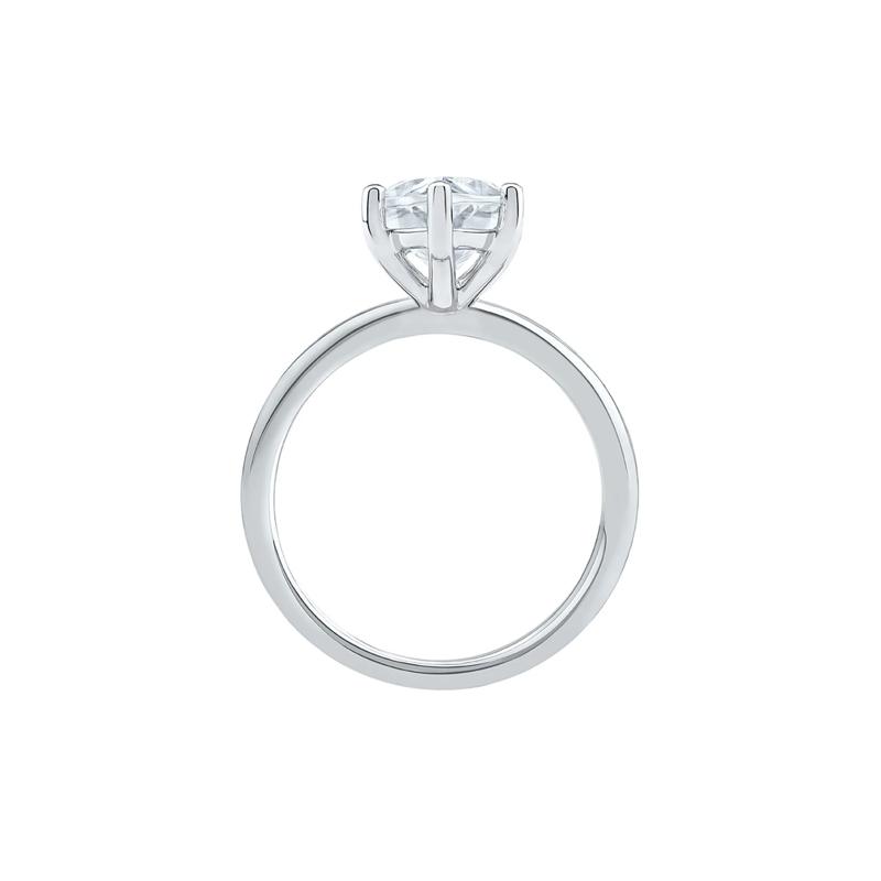 Lab Grown Diamond Solitaire Marquise Engagement Ring in Platinum &#40;3 ct.&#41; – Image 2 of 4