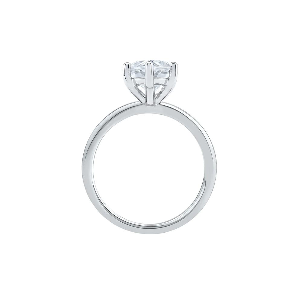 Lab Grown Diamond Solitaire Marquise Engagement Ring in Platinum (3 ct.) – Image 2 of 4