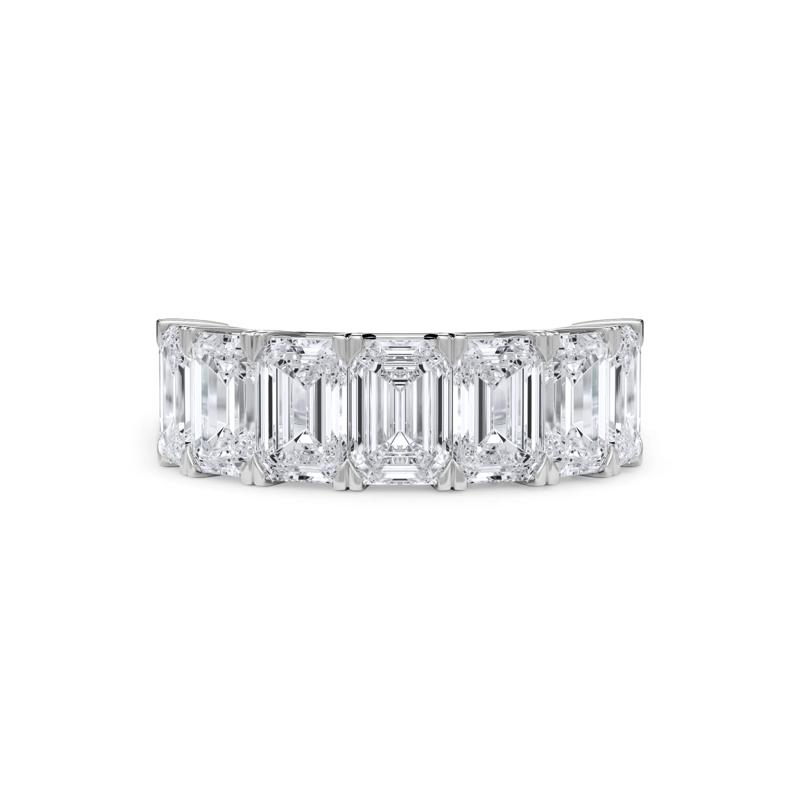 Lab Grown Diamond Emerald-Cut Anniversary Band in 14K White Gold &#40;6 ct. tw.&#41; – Image 1 of 4