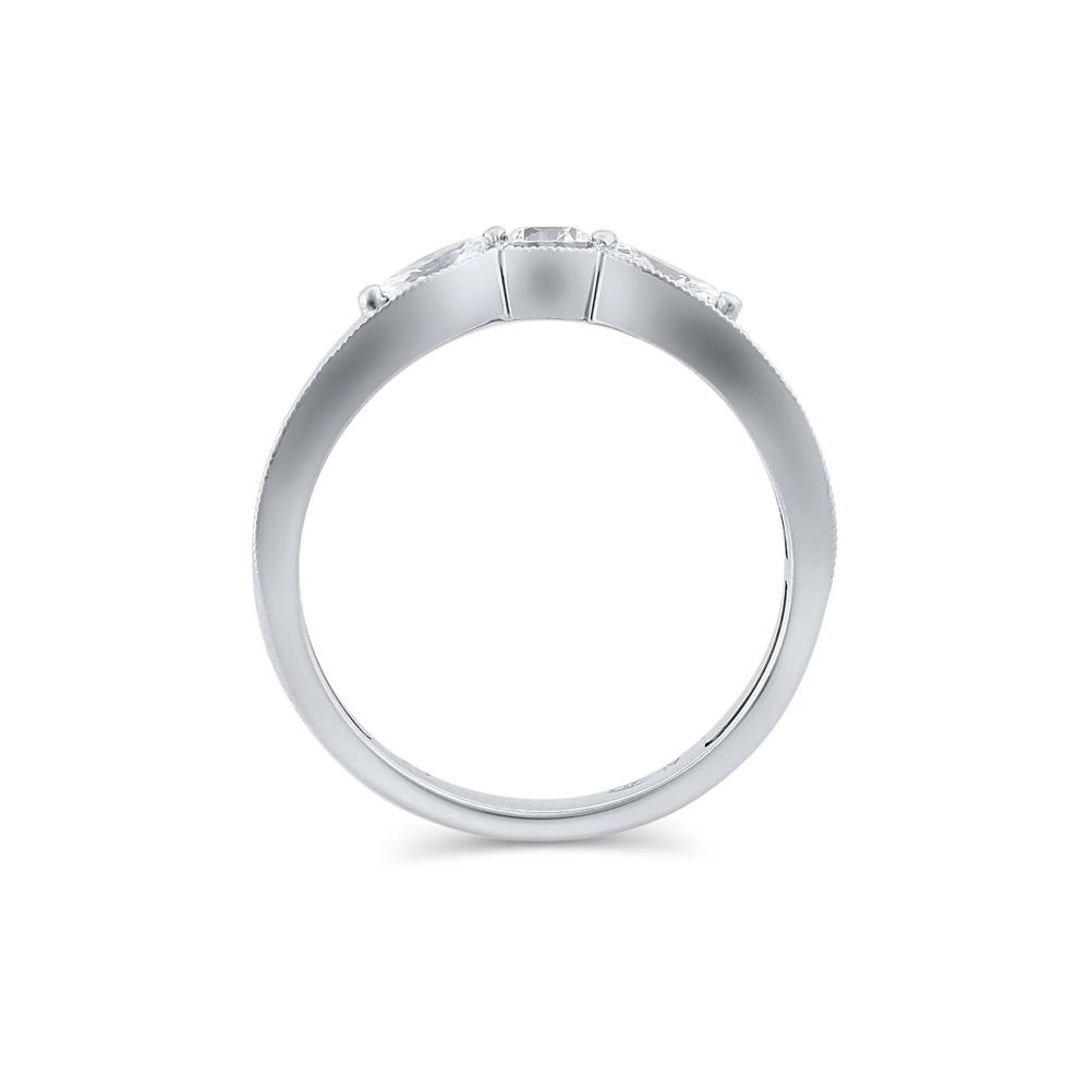 Lab Grown Diamond Contour Band in 14K White Gold (1/2 ct. tw.) – Image 2 of 3