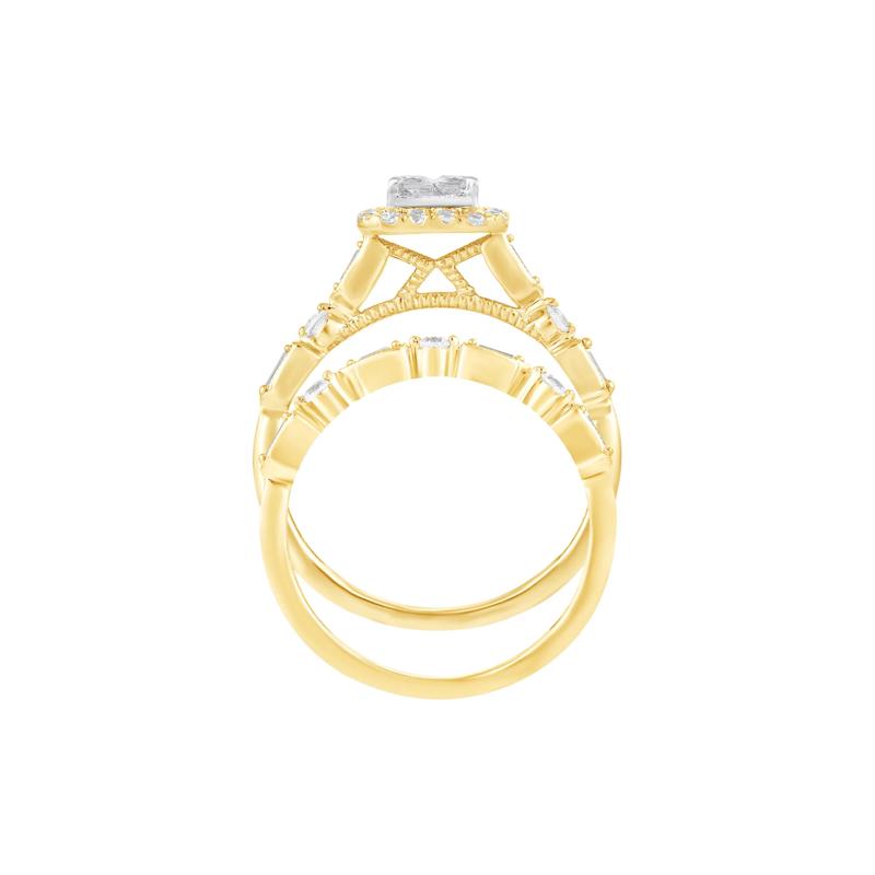 Diamond Composite Bridal Set in 10K Yellow Gold &#40;5/8 ct. tw.&#41; – Image 2 of 3