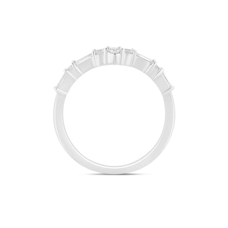 1/3 ct. tw. Diamond Contour Band in 14K White Gold  – Image 2 of 3