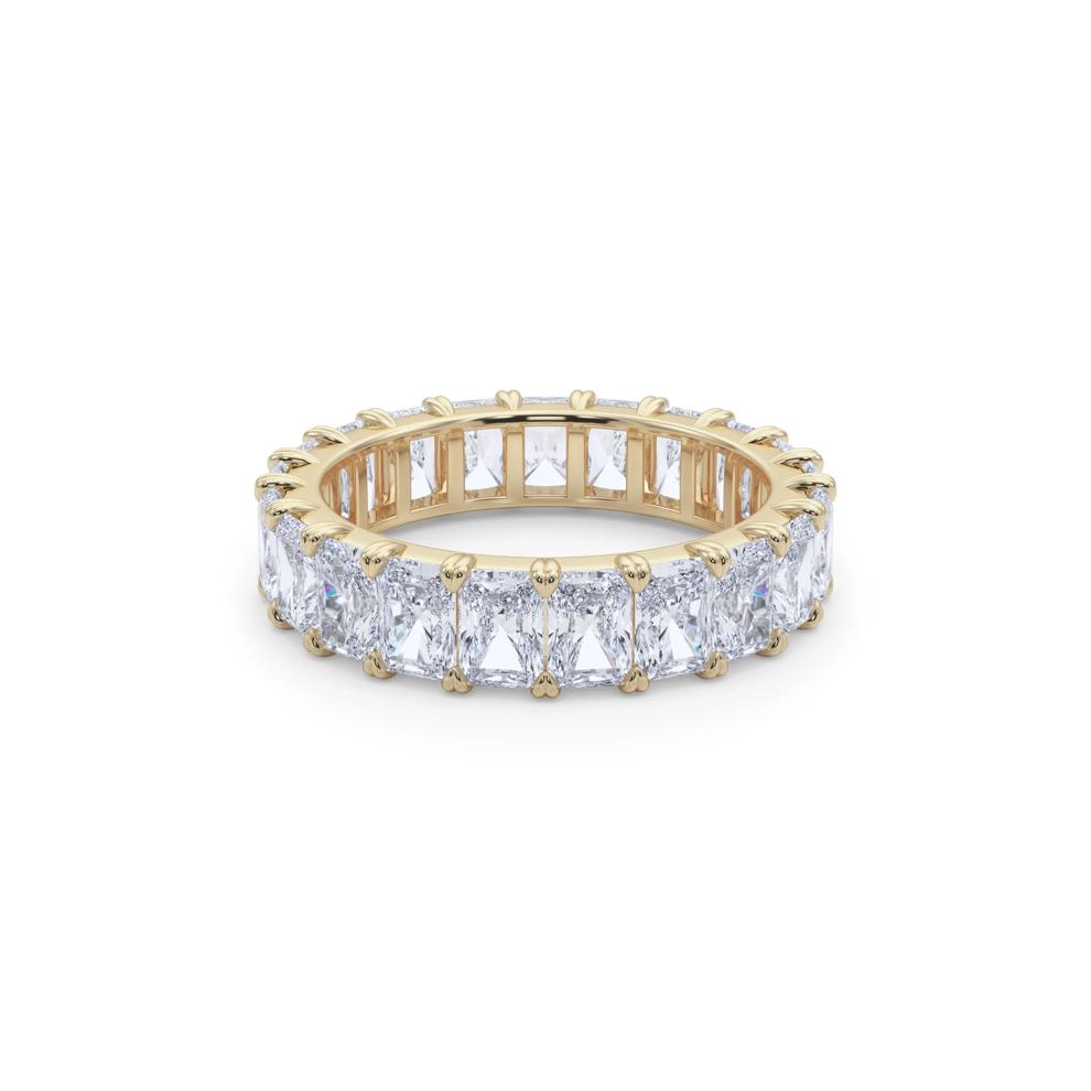 Lab Grown Diamond Radiant-Cut Eternity Band in 14K Yellow Gold (5 ct. tw.) – Image 5 of 5