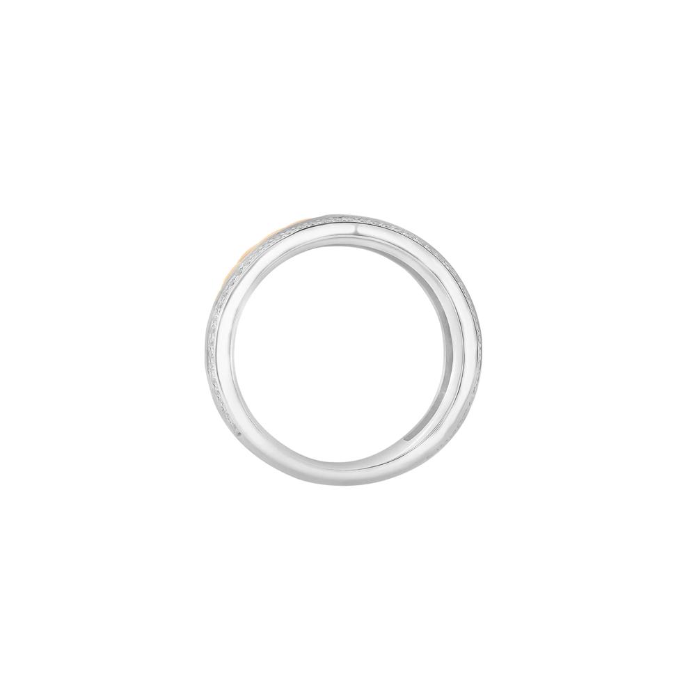 Men's Diamond Rope Twist Ring in Sterling Silver and 10K Yellow Gold (1/2 ct. tw.) – Image 3 of 5