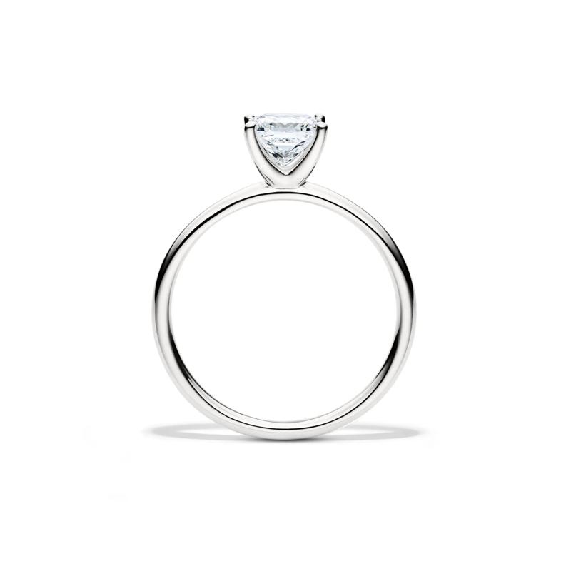 Diamond Princess Cut Solitaire Engagement Ring in 14K White Gold (1 ct.) – Image 2 of 5