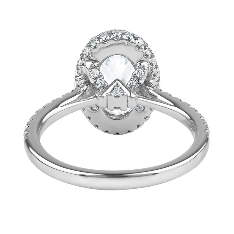 Perry Lab Grown Diamond Oval Engagement Ring in 14K White Gold &#40;2 5/8 ct. tw.&#41; – Image 5 of 6