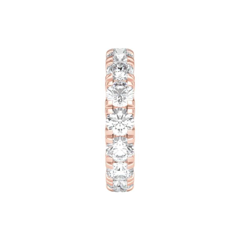Lab Grown Diamond Comfort Fit Eternity Band in 14K Rose Gold (5 ct. tw.) – Image 3 of 3