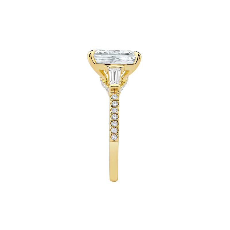 Lab Grown Diamond June Radiant-Cut Engagement Ring in 14K Yellow Gold &#40;3 5/8 ct. tw.&#41; – Image 3 of 4