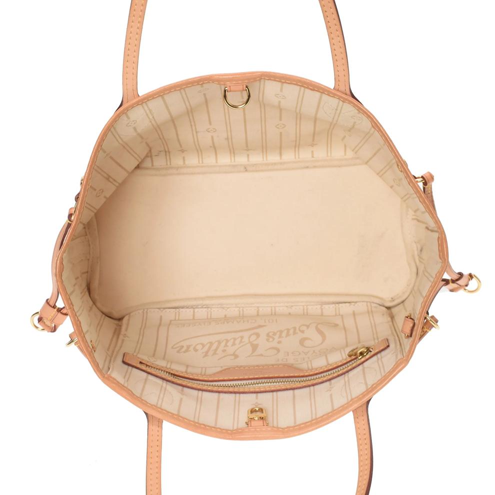 Pre-Owned Louis Vuitton Neverfull PM Damier Azur Tote – Image 4 of 8