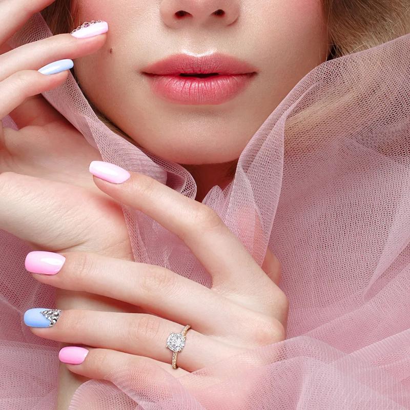 Lab Created White Sapphire Ring with Pav&eacute; Band in 10K Yellow Gold &#40;2 3/4 ct. tw.&#41; – Image 5 of 6