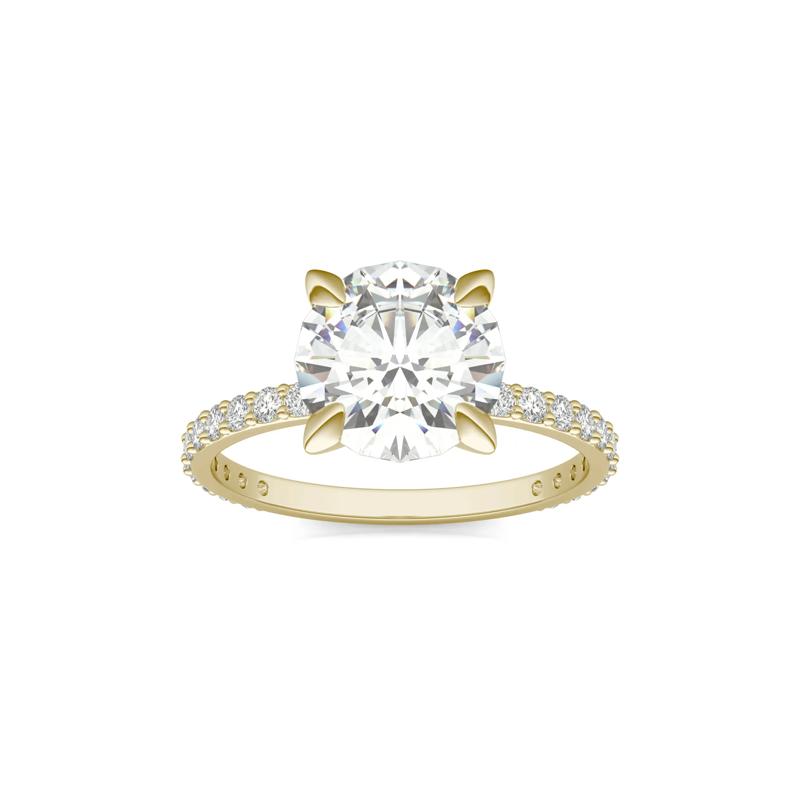 Lab-Created Moissanite Engagement Ring in 14K Yellow Gold &#40;2 5/8 ct. dew&#41; – Image 5 of 5