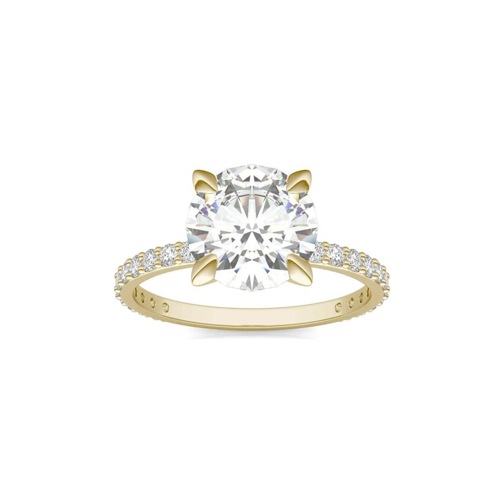 Lab-Created Moissanite Engagement Ring in 14K Yellow Gold (2 5/8 ct. dew) – Image 5 of 5