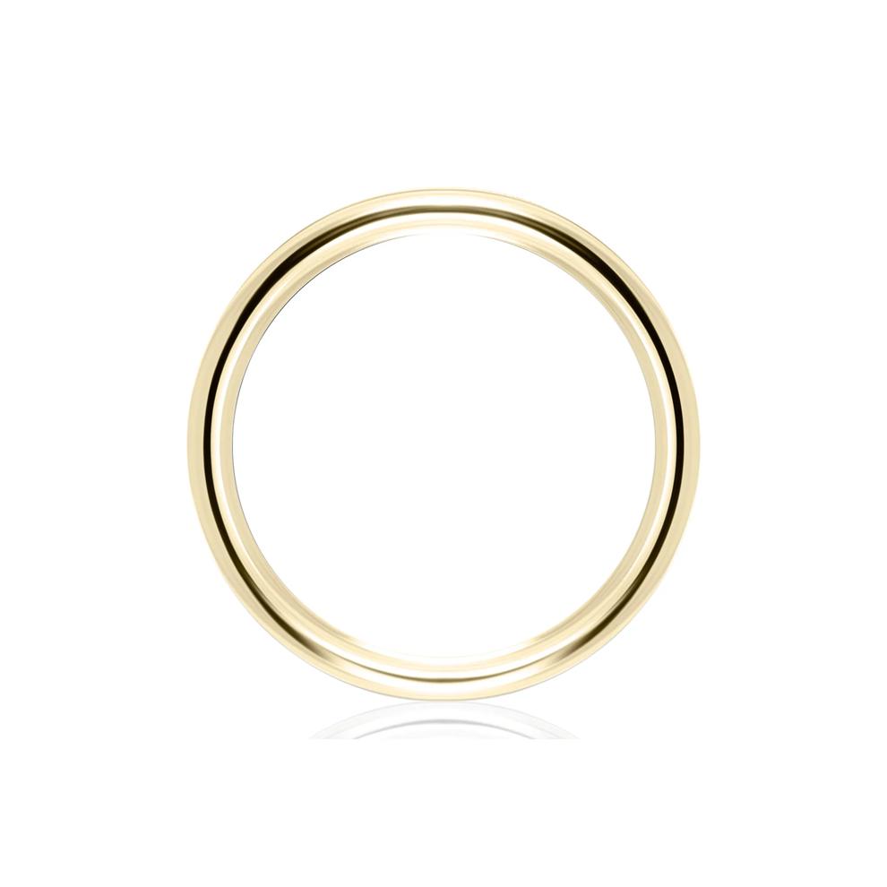 Flat Plain Wedding Band in 14K Yellow Gold, 4MM – Image 2 of 3