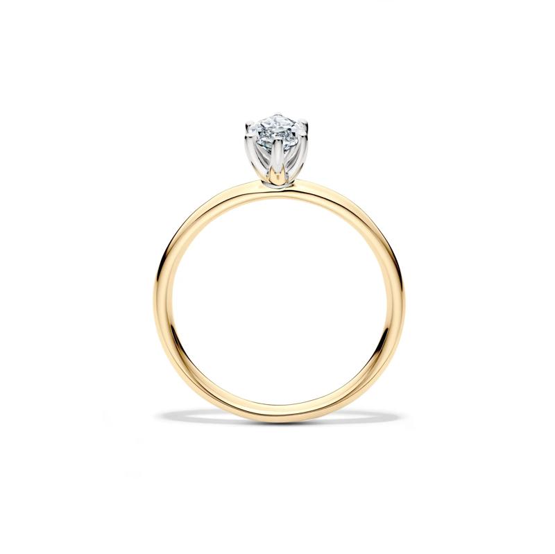 Diamond Marquise Solitaire Engagement Ring in 14K Yellow Gold (3/4 ct.) – Image 2 of 5