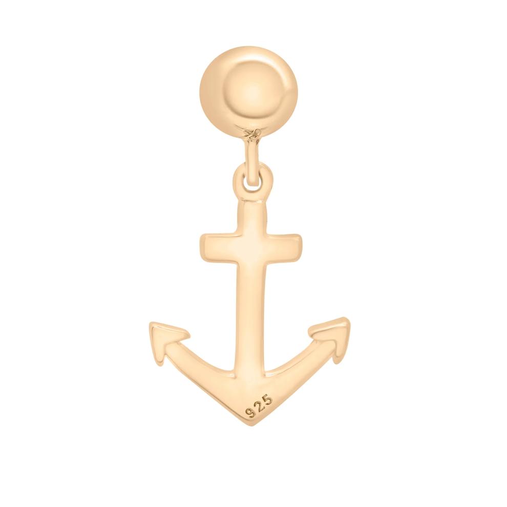 Anchor Bead Charm in Vermeil – Image 3 of 3