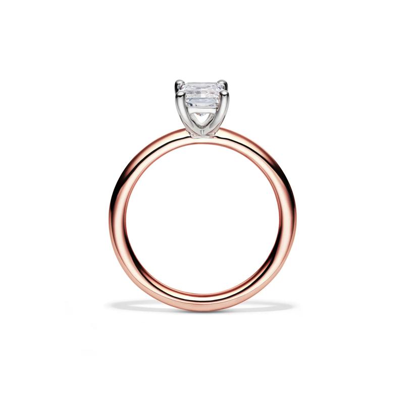 Lab Grown Diamond Radiant-Cut Solitaire Ring in 14K Rose Gold (1 ct.) – Image 2 of 4
