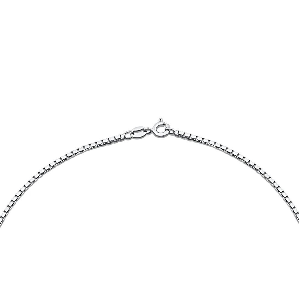 Diamond Football Pendant Necklace in Sterling Silver (1/7 ct. tw.) – Image 2 of 4