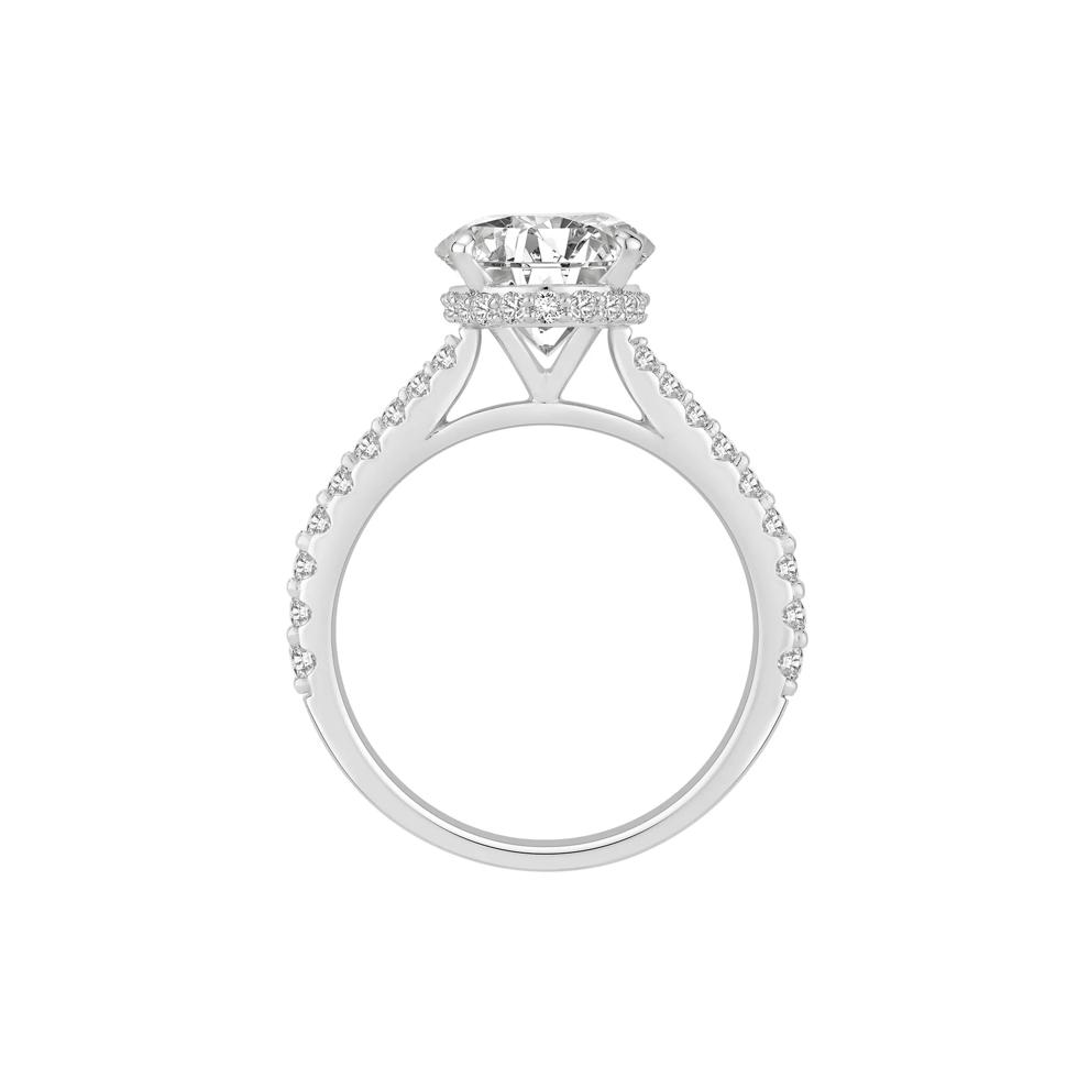 Lab Grown Diamond Oval Engagement Ring in 14K White Gold (4 1/2 ct. tw.) – Image 2 of 4