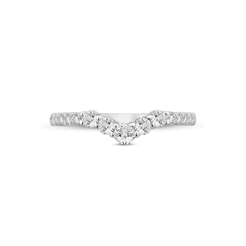 Lab Grown Diamond Contour Band in 14K White Gold &#40;1/2 ct. tw.&#41;  – Image 1 of 3