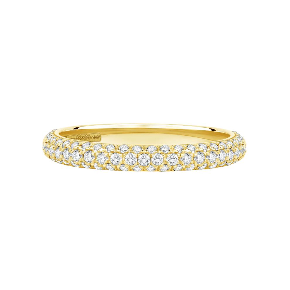 &ldquo;Darcy&rdquo; Lab Grown Diamond Anniversary Band in 18K Yellow Gold (3/4 ct. tw.) – Image 1 of 4
