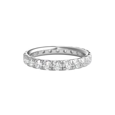 Diamond Wedding Band with Eternity Setting in 14K White Gold (2 ct. tw.)