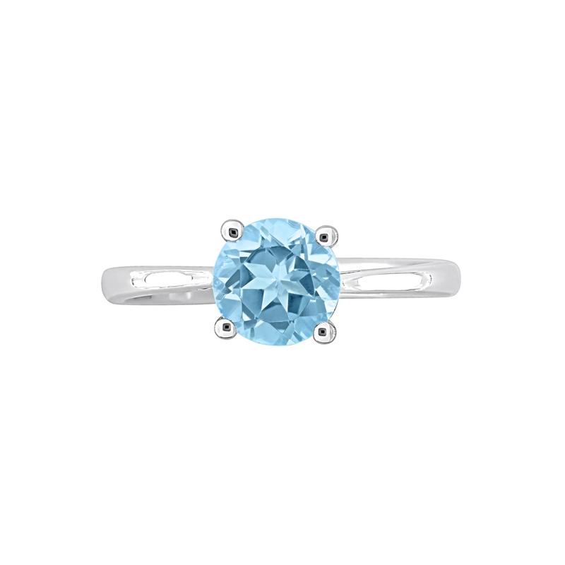 Blue Topaz Ring in Sterling Silver – Image 1 of 7