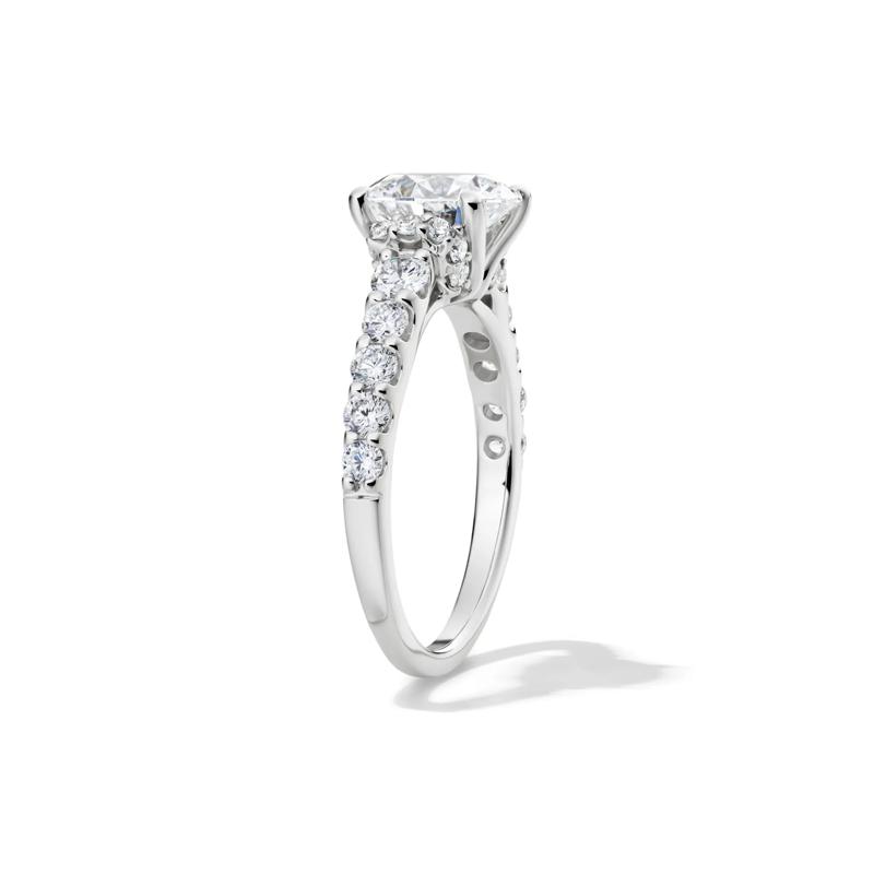 Lab Grown Diamond Round Engagement Ring in 14K White Gold &#40;2-3/4 ct. tw.&#41; – Image 3 of 4