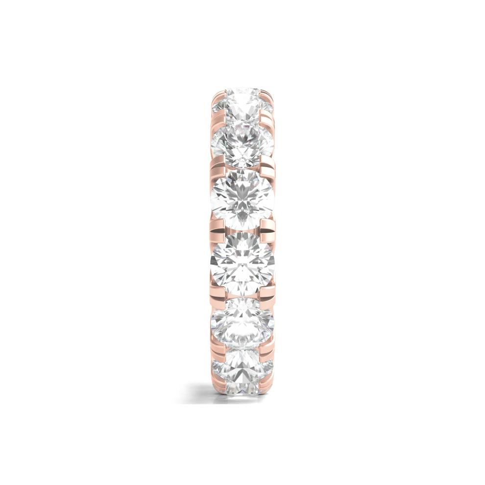 Round-Cut Diamond Eternity Band in 14k Rose Gold (6 ct. tw.) – Image 3 of 3